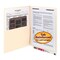 Smead Fastener Folder, 3/4"Exp., w/Pocket, 1 Fast/1 Pos, Ltr, 50/BX, MLA PK SMD34100 - alternate 1